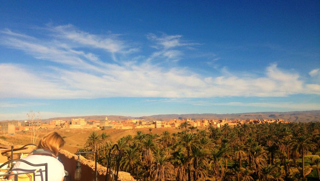 View of Nkob from Kasbah Ennakhile